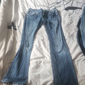 Miss Me Blue Boot Cut Jeans Classic Style
